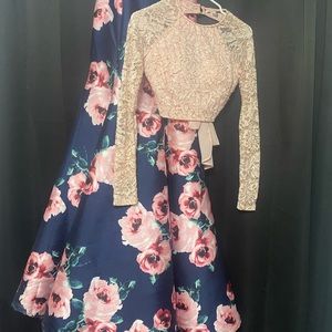 2 Piece Prom Dress